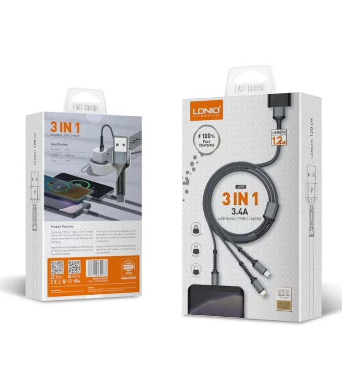 LDNIO LC93 3 In 1 Cable_2